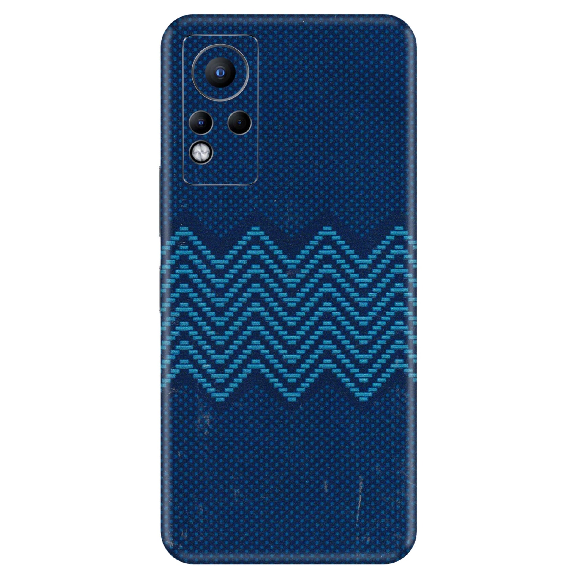 INFINIX Phone Skins (All Models) - Blue Sober Waves - 3D Embossed Finish (L-306) Infinix Note 11