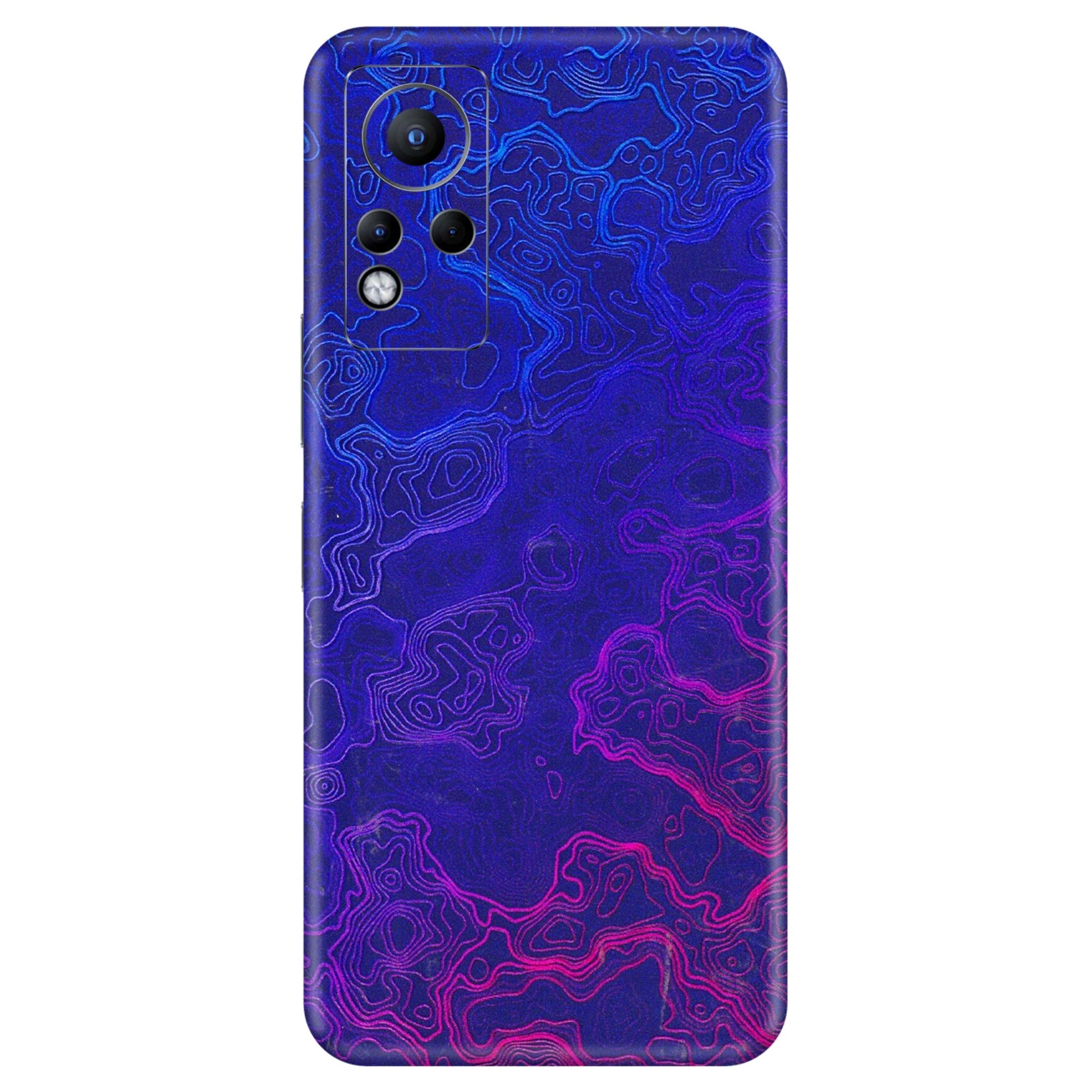 INFINIX Phone Skins (All Models) - Purple Ripples Swirl - 3D Embossed Finish (L-314) Infinix Note 11