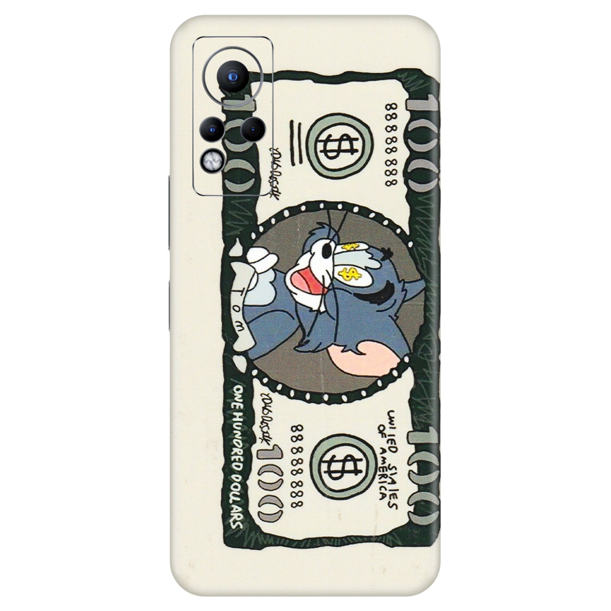 INFINIX Phone Skins (All Models) - Tom Hundred Dollar - 3D Embossed Finish (L-324) Infinix Note 11