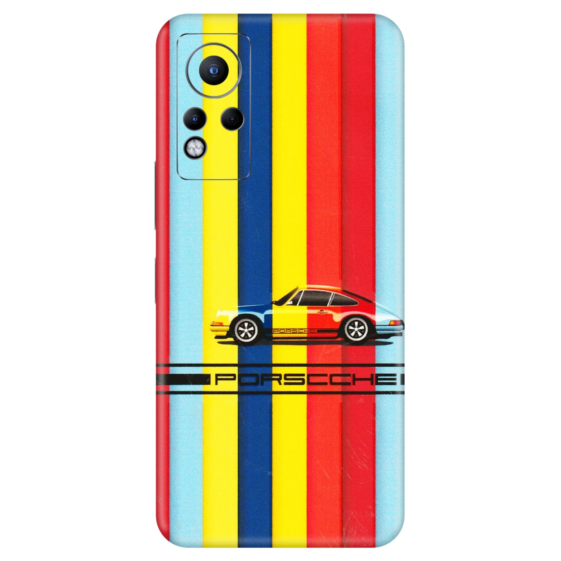 INFINIX Phone Skins (All Models) - Multicolour Porche - 3D Embossed Finish (L-39) Infinix Note 11