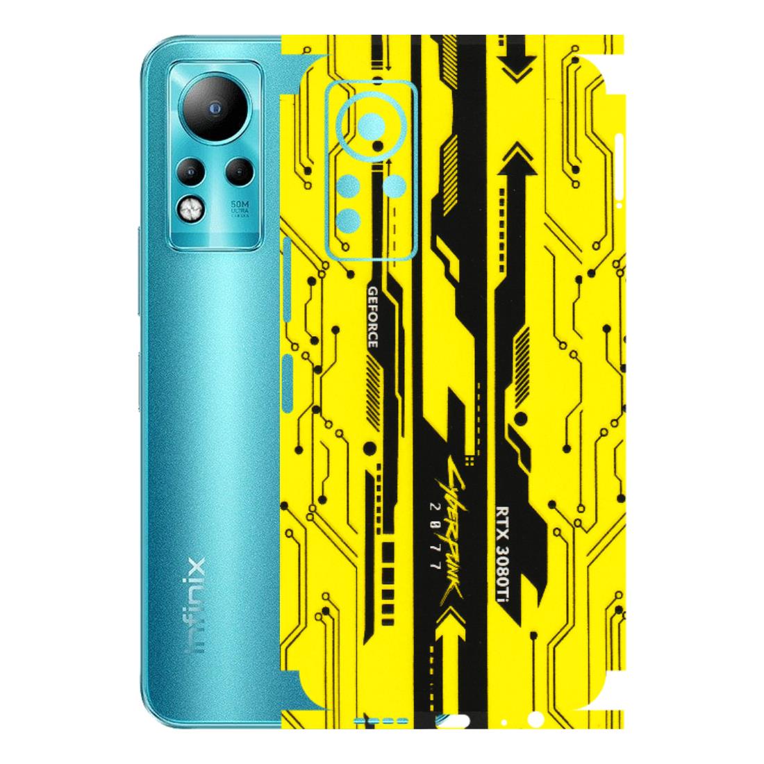 INFINIX Phone Skins (All Models) - Yellow Cyberpunk - 3D Embossed Finish (L-93) Infinix Note 11