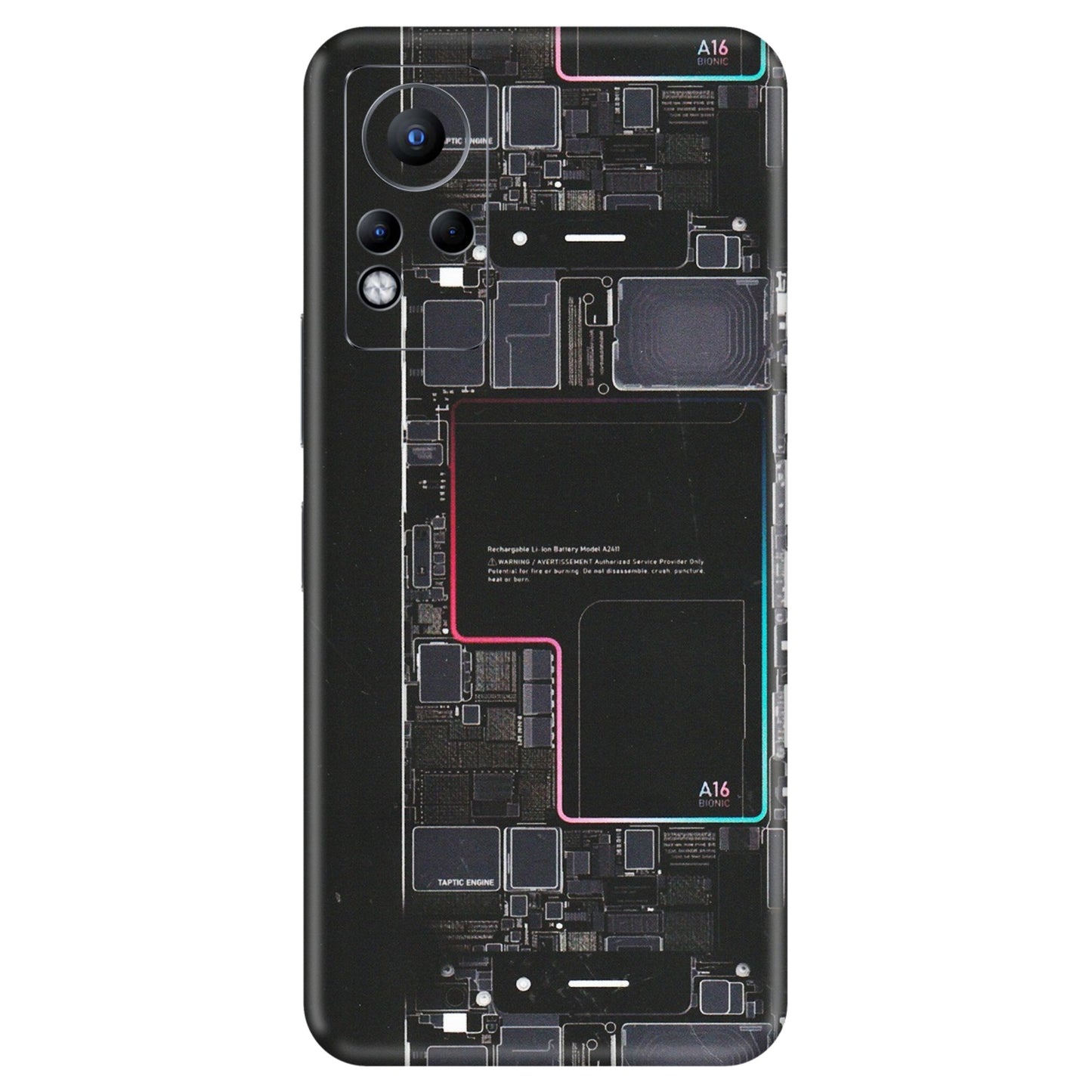 INFINIX Phone Skins (All Models) - Motherboard Circuit Layout - Matte Finish (M-117) Infinix Note 11