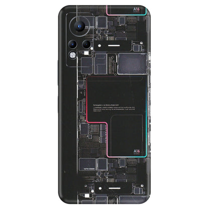 INFINIX Phone Skins (All Models) - Motherboard Circuit Layout - Matte Finish (M-117) Infinix Note 11