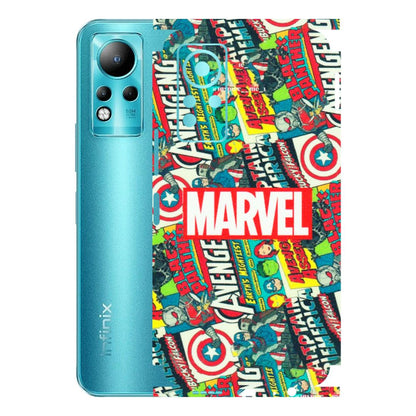 INFINIX Phone Skins (All Models) - Marvel Comic Lover - Matte Finish (M-30) Infinix Note 11