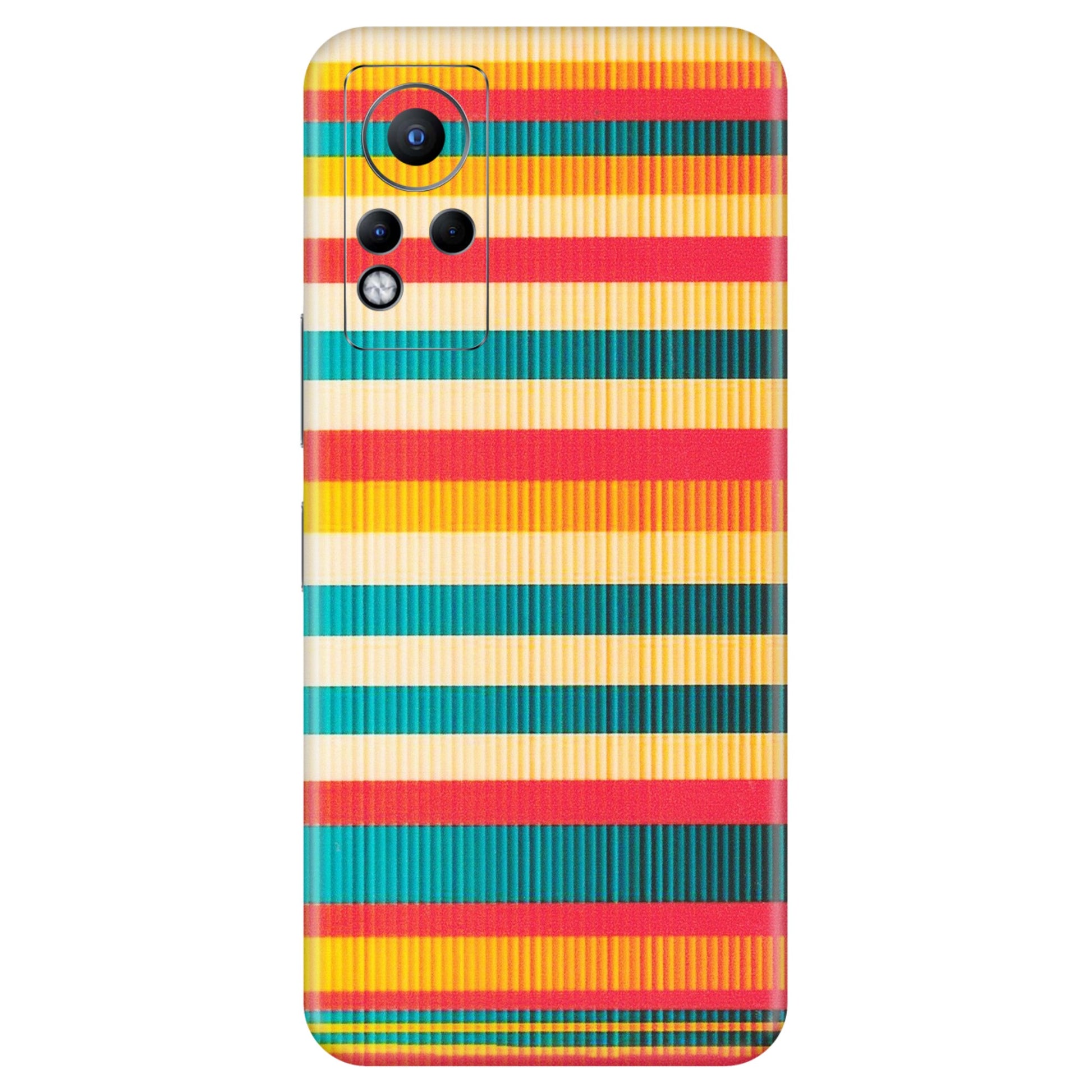 INFINIX Phone Skins (All Models) - Colourful Stripes Soothing Effect - Matte Finish (M-86) Infinix Note 11