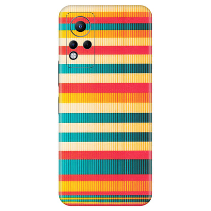 INFINIX Phone Skins (All Models) - Colourful Stripes Soothing Effect - Matte Finish (M-86) Infinix Note 11