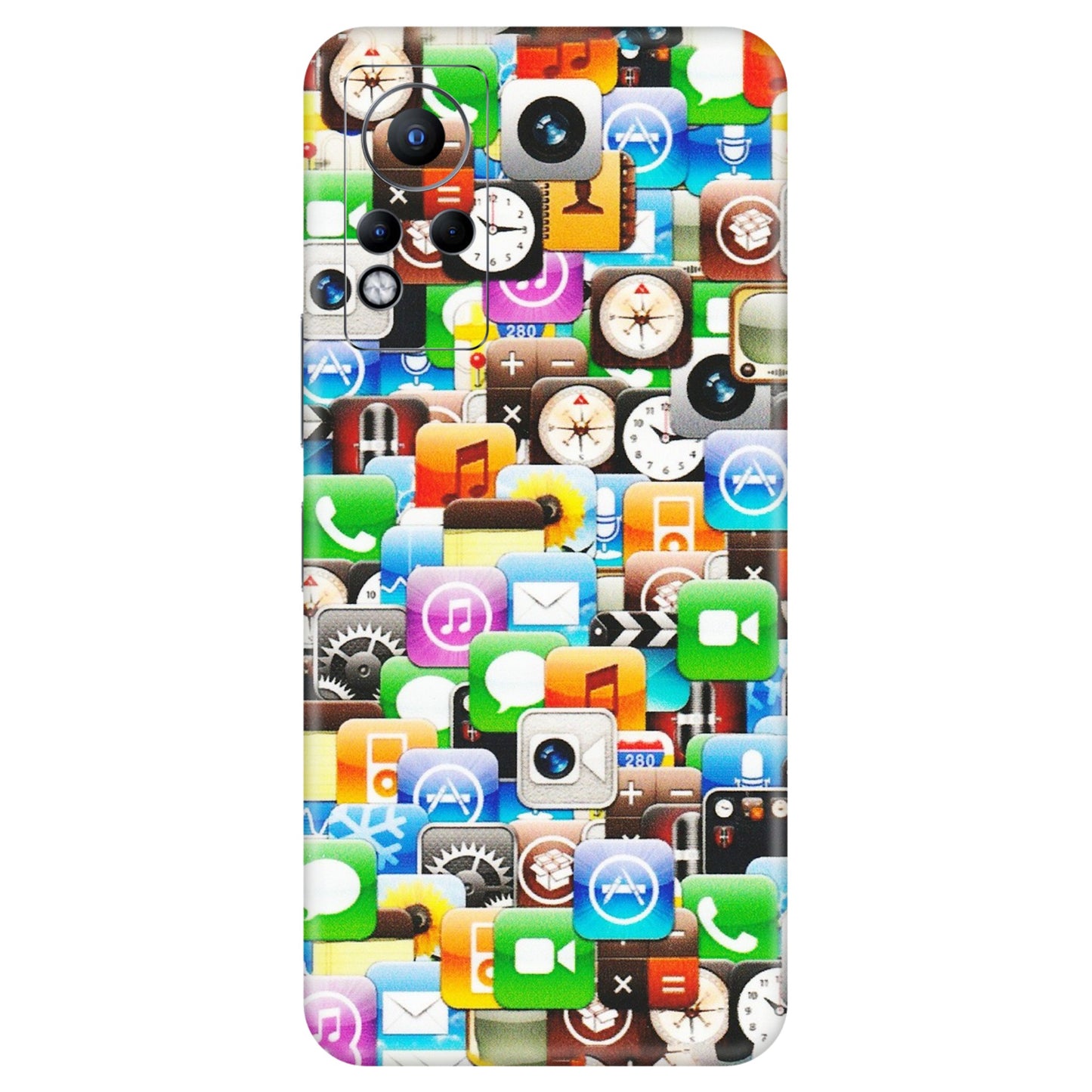 INFINIX Phone Skins (All Models) - All Apple Icons - Matte Finish (M-93) Infinix Note 11