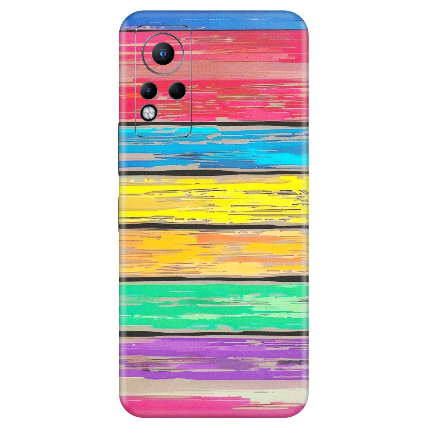 INFINIX Phone Skins (All Models) - Multi Colour Wooden Wall - Matte Finish (M-96) Infinix Note 11