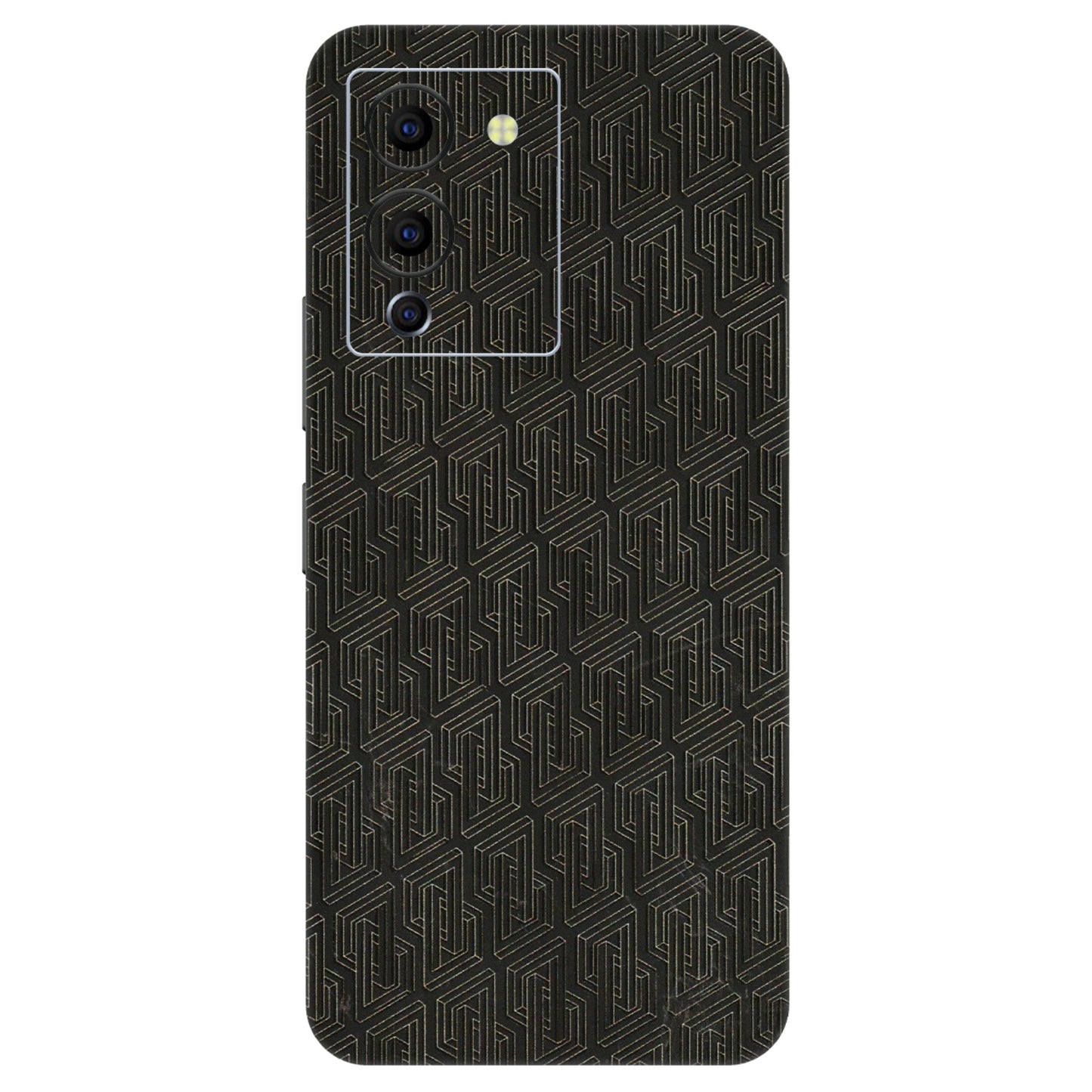 INFINIX Phone Skins (All Models) - Black Abstract Pattern - 3D Embossed Finish (L-117) Infinix Note 12 G96