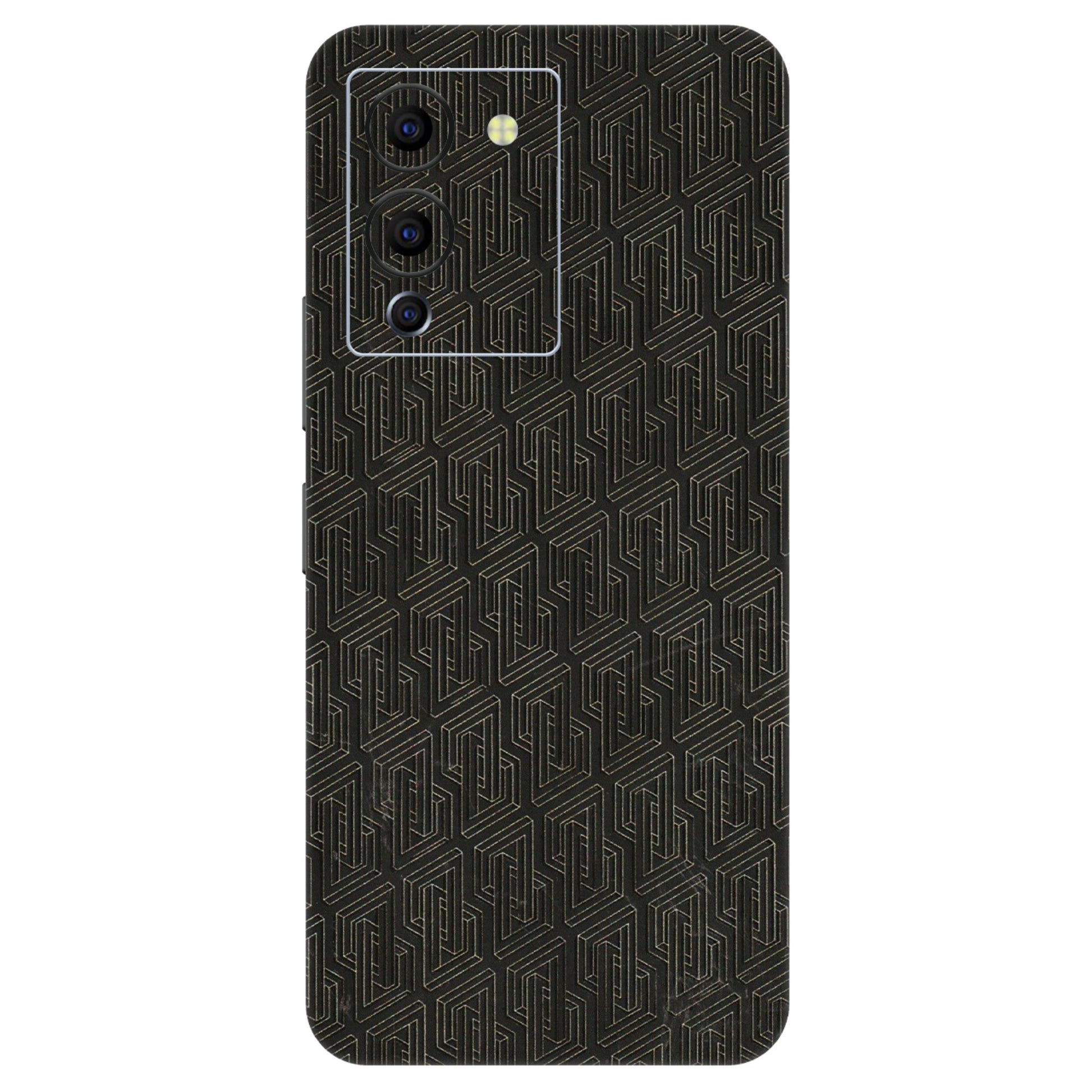 INFINIX Phone Skins (All Models) - Black Abstract Pattern - 3D Embossed Finish (L-117) Infinix Note 12 G96
