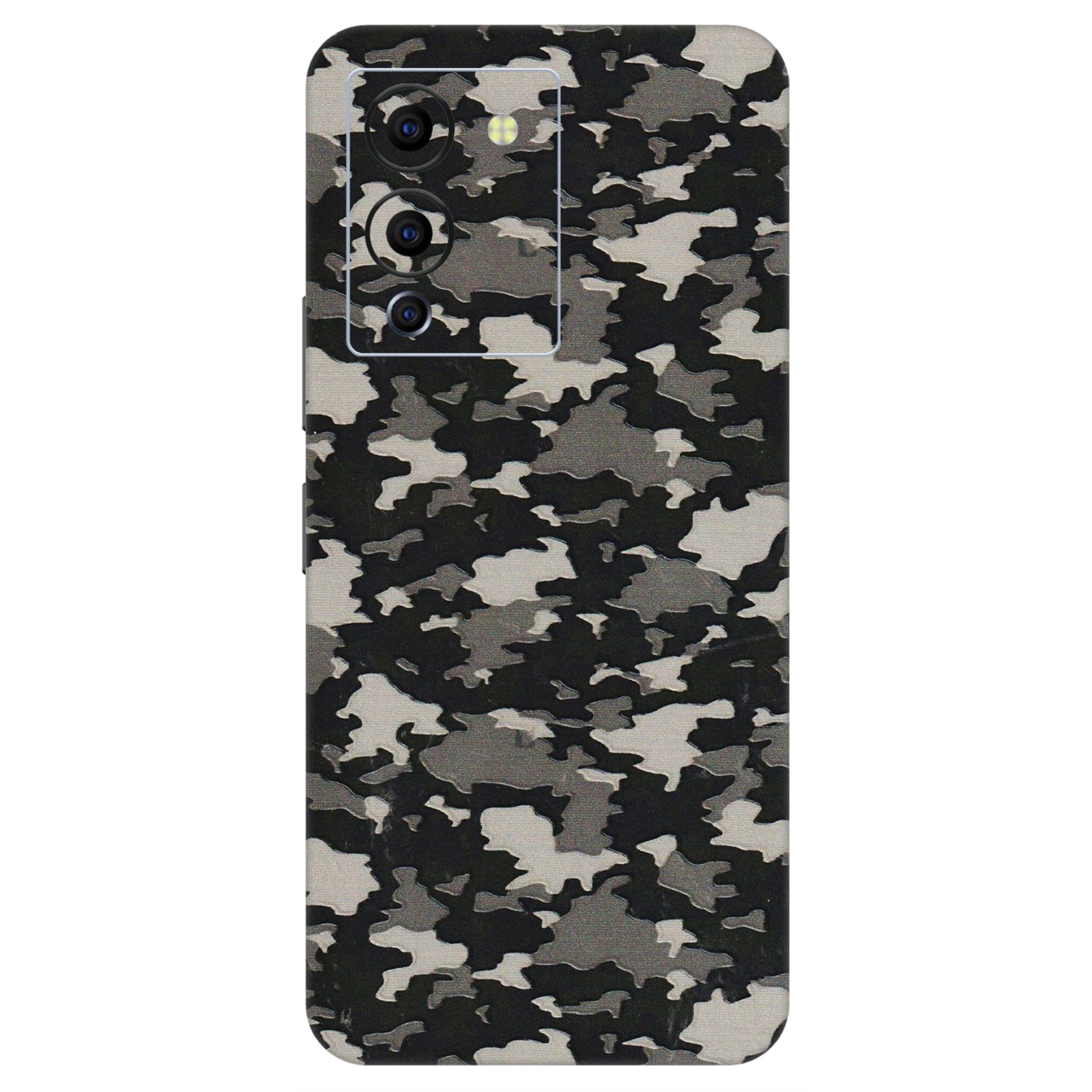 INFINIX Phone Skins (All Models) - Black/Grey Camoflaunge - 3D Embossed Finish (L-142) Infinix Note 12 G96