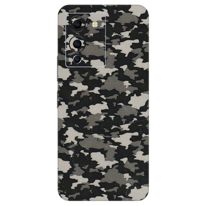 INFINIX Phone Skins (All Models) - Black/Grey Camoflaunge - 3D Embossed Finish (L-142) Infinix Note 12 G96