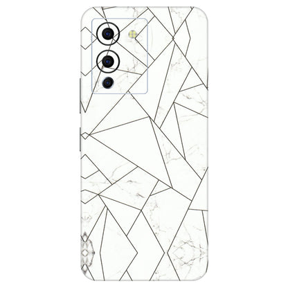 INFINIX Phone Skins (All Models) - Luxury White Marble Effect - 3D Embossed Finish (L-168) Infinix Note 12 G96