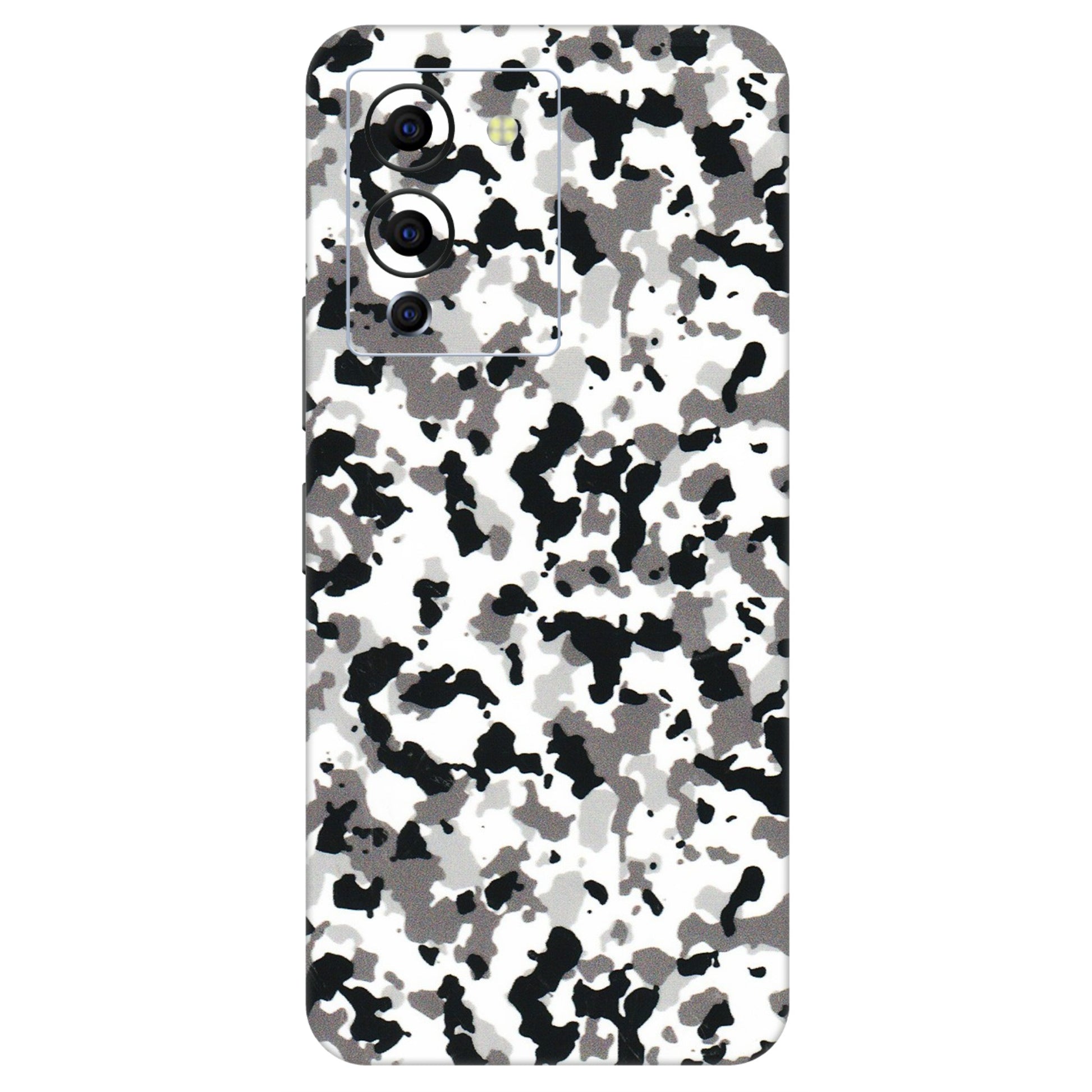 INFINIX Phone Skins (All Models) - White Black Camouflage - 3D Embossed Finish (L-18) Infinix Note 12 G96