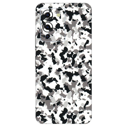 INFINIX Phone Skins (All Models) - White Black Camouflage - 3D Embossed Finish (L-18) Infinix Note 12 G96