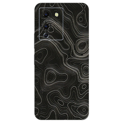 INFINIX Phone Skins (All Models) - Black Swirl - 3D Embossed Finish (L-196) Infinix Note 12 G96