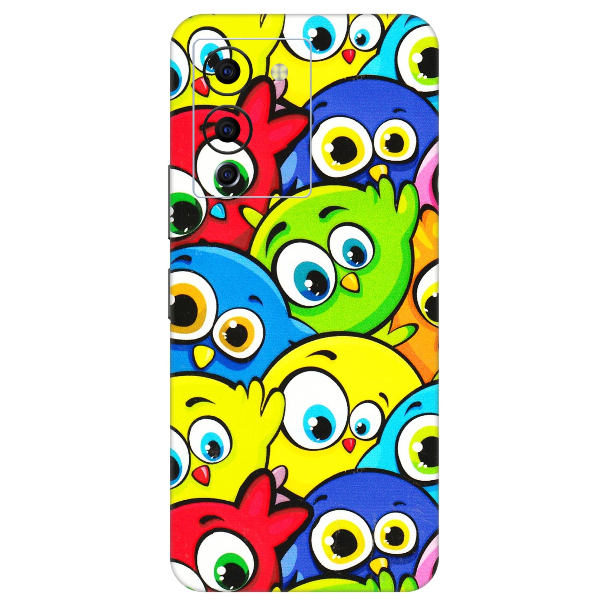 INFINIX Phone Skins (All Models) - Cute Fluffy Birds - 3D Embossed Finish (L-213) Infinix Note 12 G96