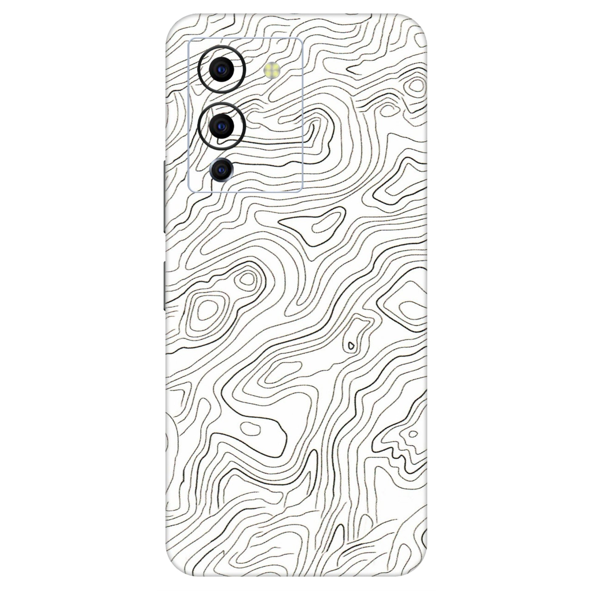 INFINIX Phone Skins (All Models) - White Black Swirls - 3D Embossed Finish (L-219) Infinix Note 12 G96