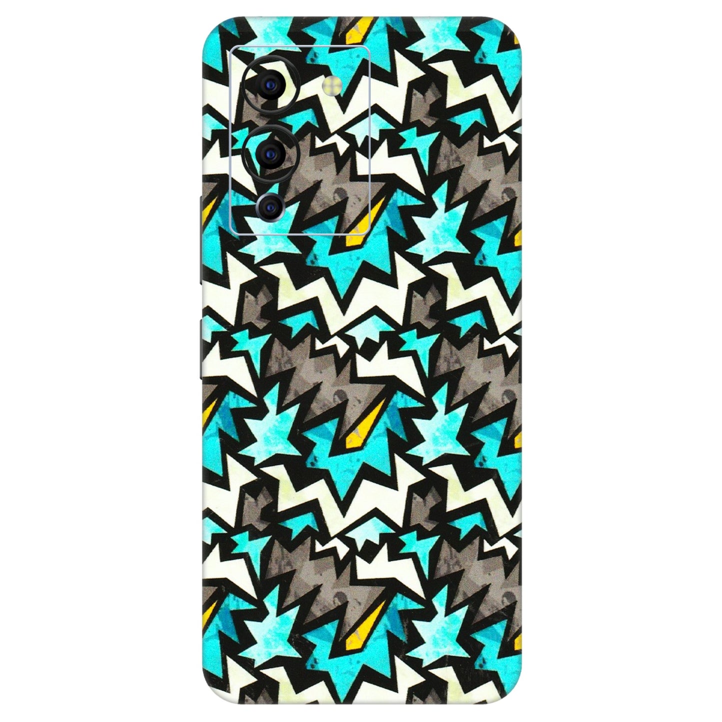 INFINIX Phone Skins (All Models) - Funky Zig Zag - 3D Embossed Finish (L-223) Infinix Note 12 G96