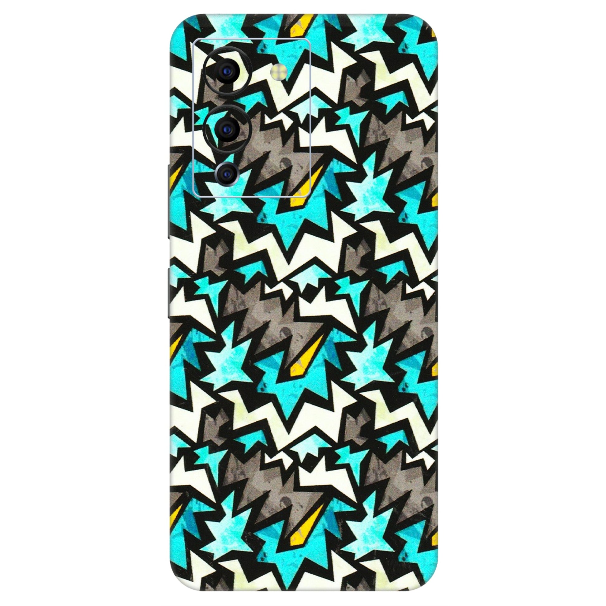 INFINIX Phone Skins (All Models) - Funky Zig Zag - 3D Embossed Finish (L-223) Infinix Note 12 G96