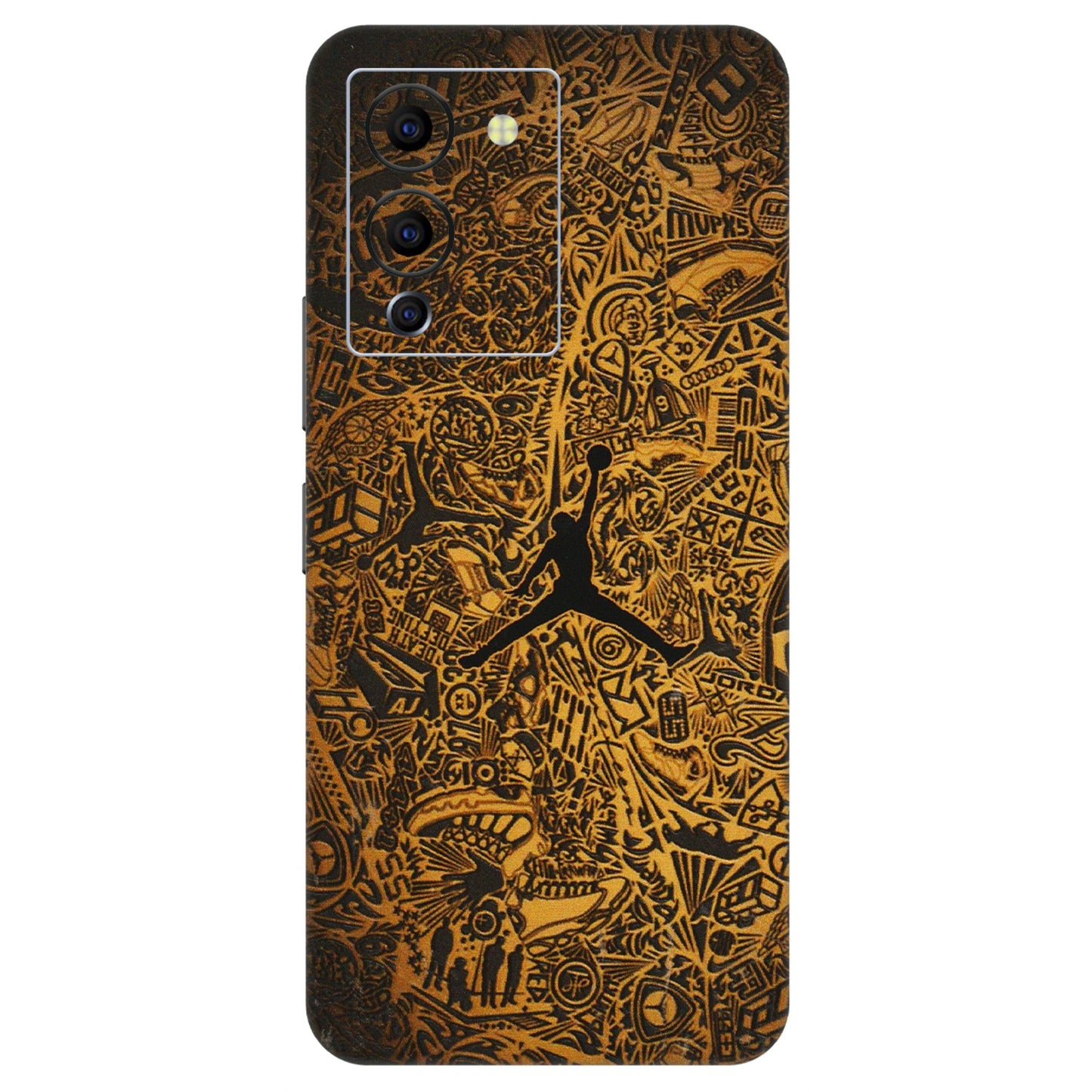 INFINIX Phone Skins (All Models) - Premium Gold Basketball Player - 3D Embossed Finish (L-236) Infinix Note 12 G96