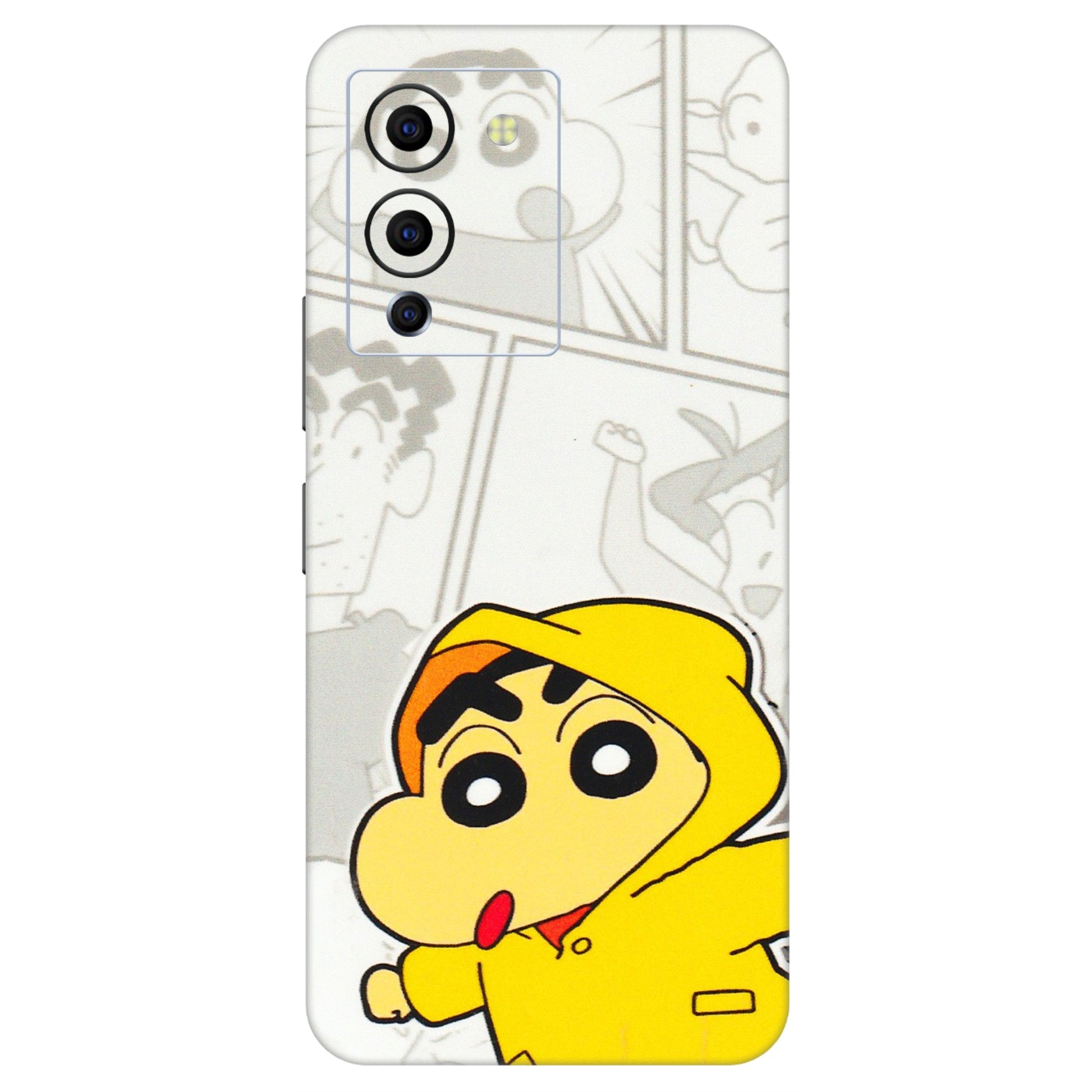 INFINIX Phone Skins (All Models) - Yellow Shinchan Comic - 3D Embossed Finish (L-246) Infinix Note 12 G96