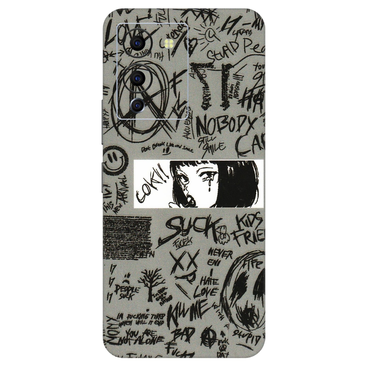 INFINIX Phone Skins (All Models) - Never Have Love Anime - 3D Embossed Finish (L-260) Infinix Note 12 G96