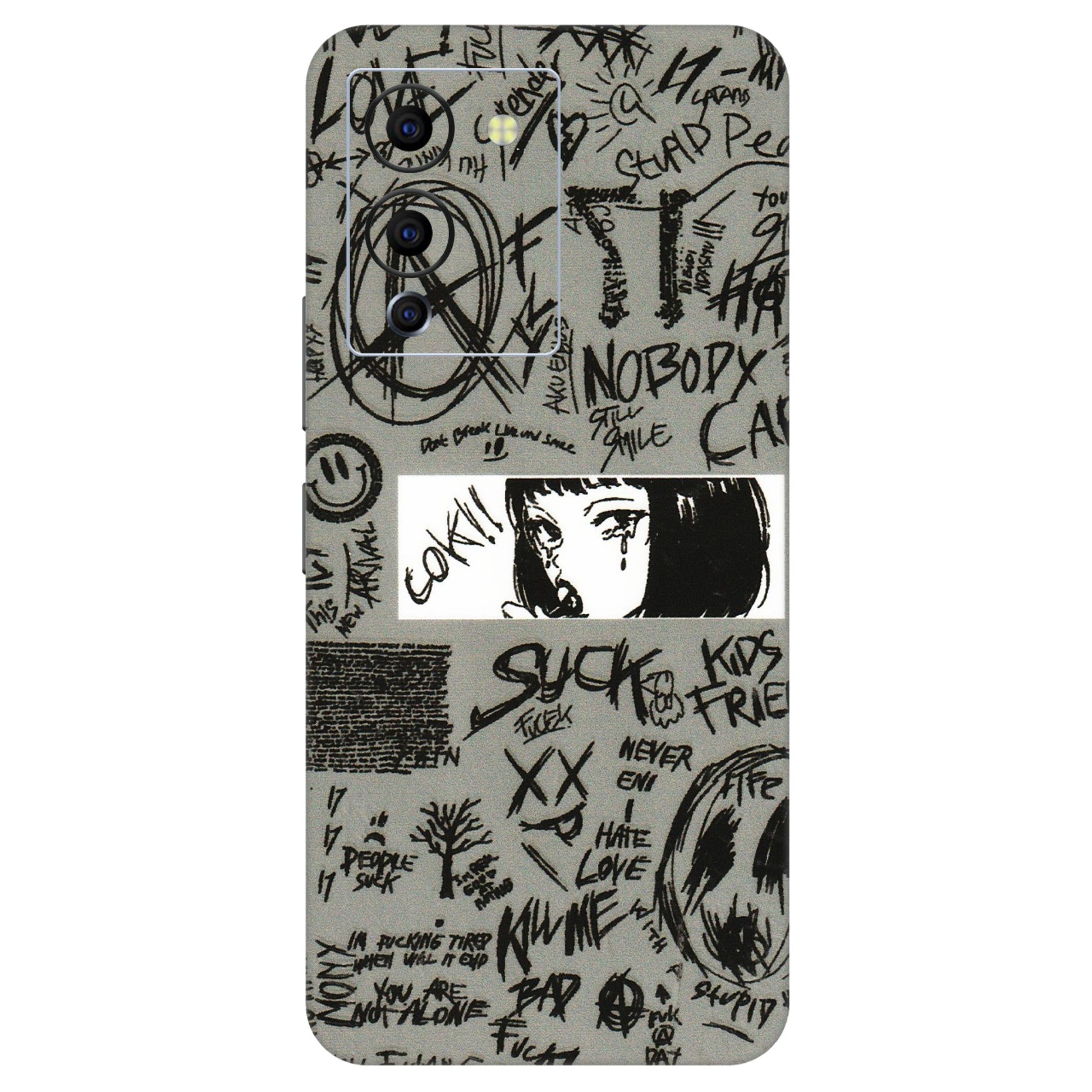 INFINIX Phone Skins (All Models) - Never Have Love Anime - 3D Embossed Finish (L-260) Infinix Note 12 G96