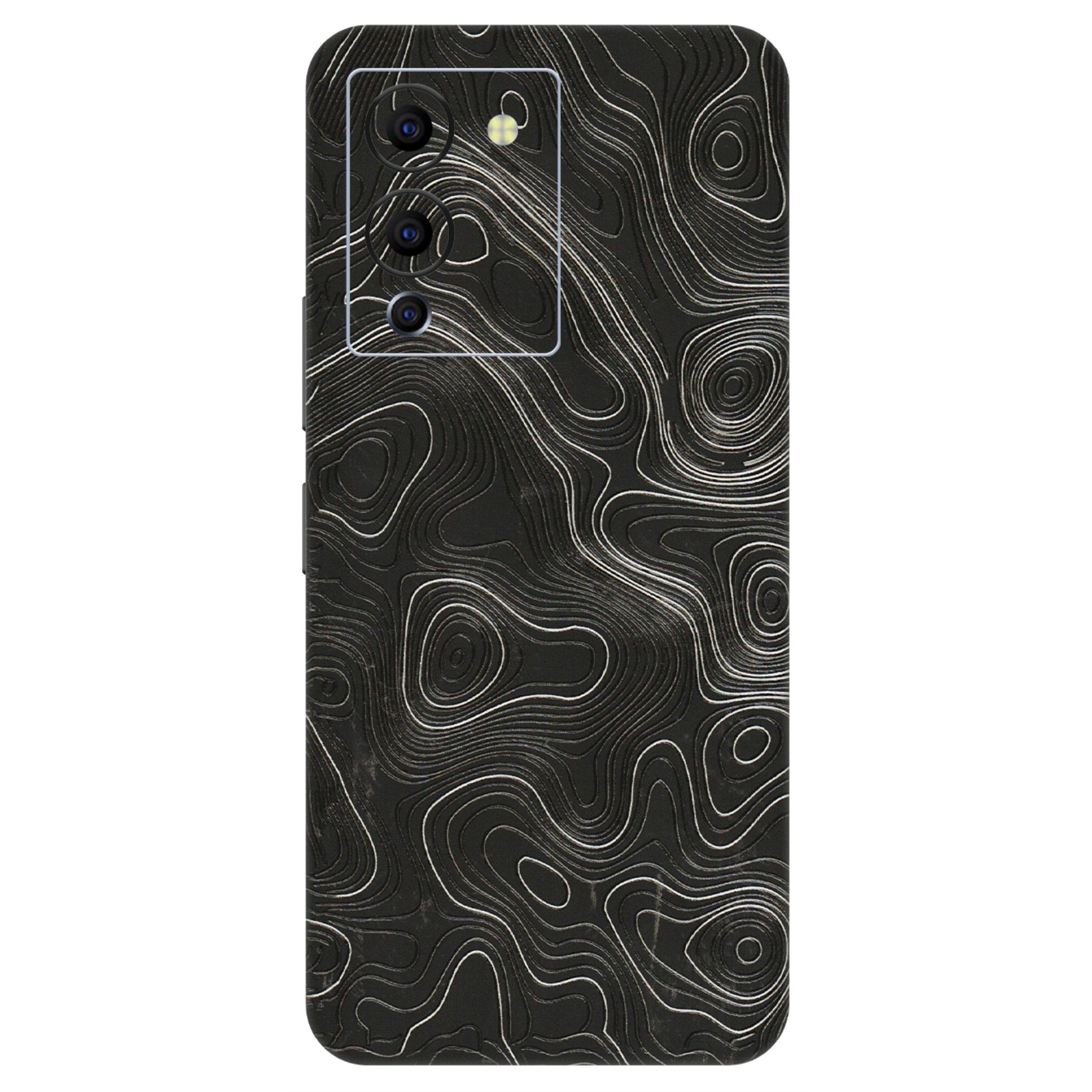 INFINIX Phone Skins (All Models) - Abstract White Line Map - 3D Embossed Finish (L-269) Infinix Note 12 G96
