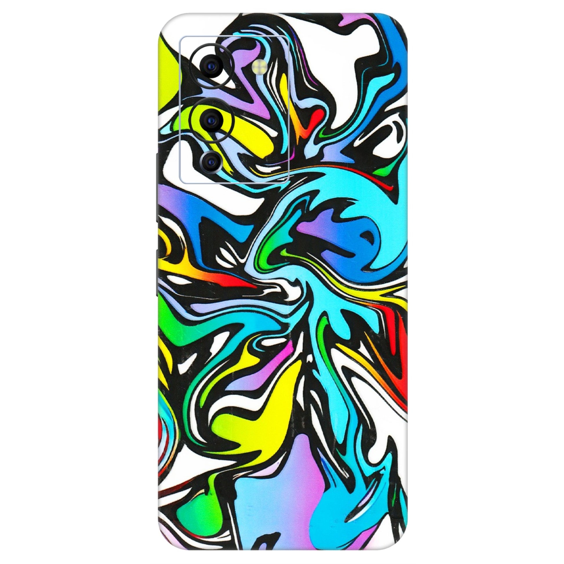 INFINIX Phone Skins (All Models) - Abstract Colour Paints - 3D Embossed Finish (L-271) Infinix Note 12 G96