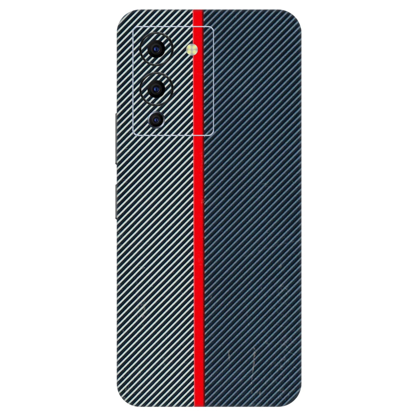 INFINIX Phone Skins (All Models) - Blue Sober Lines - 3D Embossed Finish (L-305) Infinix Note 12 G96