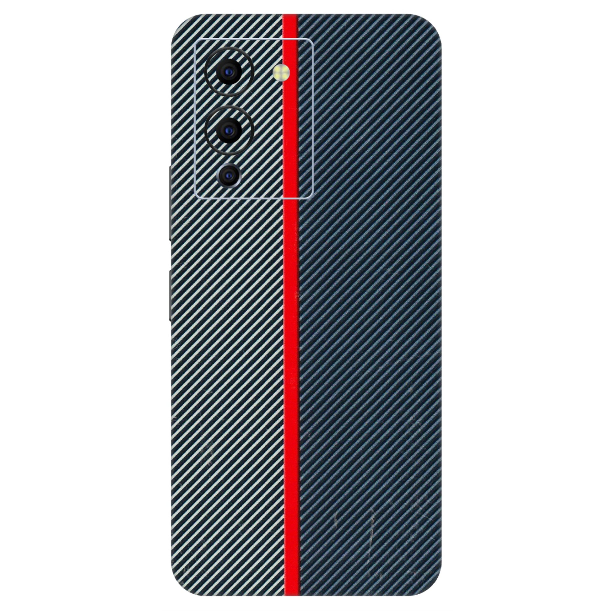 INFINIX Phone Skins (All Models) - Blue Sober Lines - 3D Embossed Finish (L-305) Infinix Note 12 G96