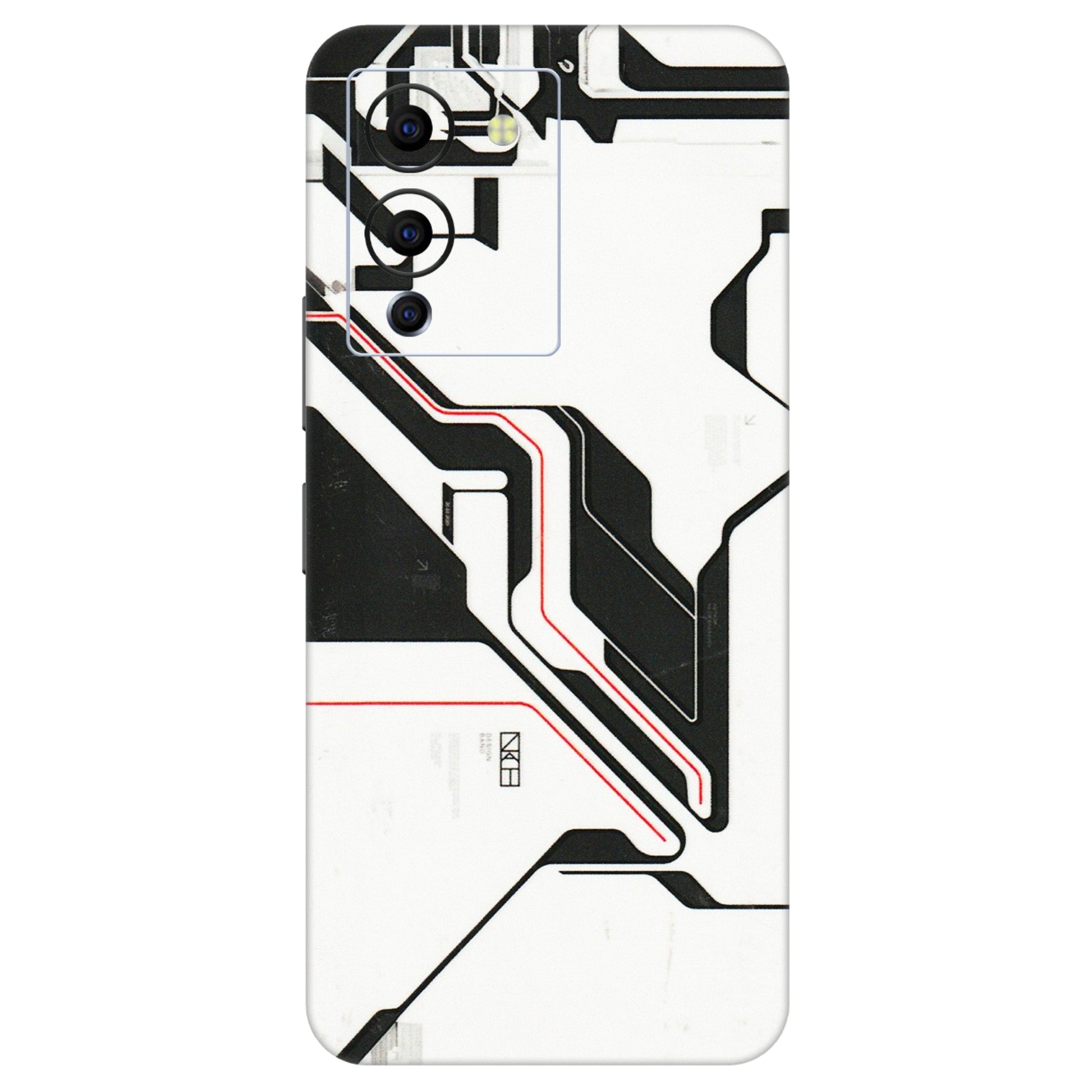INFINIX Phone Skins (All Models) - White Techy Logo - 3D Embossed Finish (L-312) Infinix Note 12 G96