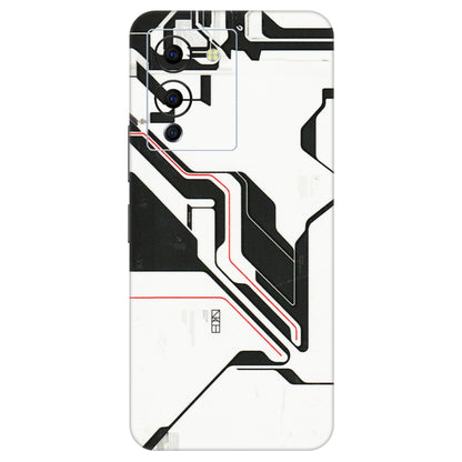 INFINIX Phone Skins (All Models) - White Techy Logo - 3D Embossed Finish (L-312) Infinix Note 12 G96