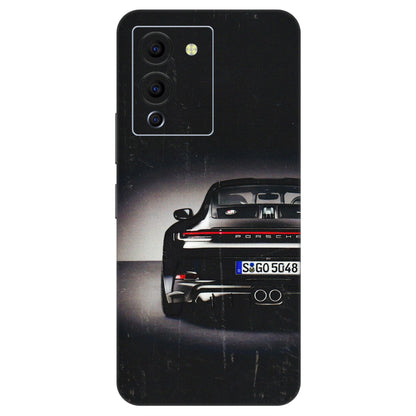 INFINIX Phone Skins (All Models) - New Black Porsche GT3 - 3D Embossed Finish (L-327) Infinix Note 12 G96