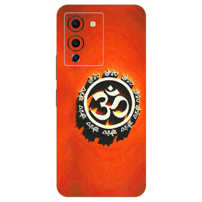 INFINIX Phone Skins (All Models) - Aum Shiv Orange - 3D Embossed Finish (L-32) Infinix Note 12 G96