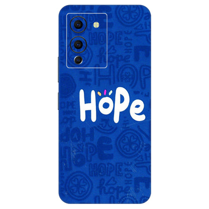 INFINIX Phone Skins (All Models) - Hope Doodles Blue - 3D Embossed Finish (L-43) Infinix Note 12 G96