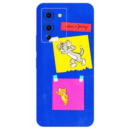 INFINIX Phone Skins (All Models) - Tom N Jerry Sticky Notes - 3D Embossed Finish (L-88) Infinix Note 12 G96
