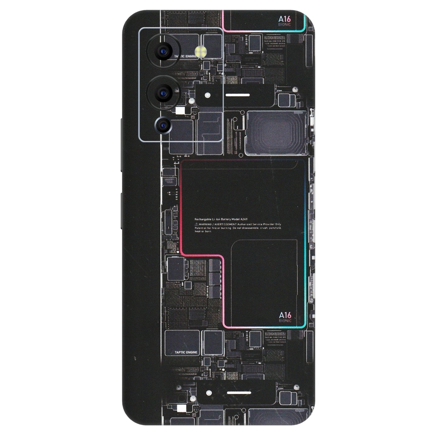 INFINIX Phone Skins (All Models) - Motherboard Circuit Layout - Matte Finish (M-117) Infinix Note 12 G96
