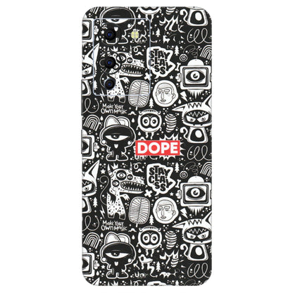INFINIX Phone Skins (All Models) - Dope Stay Classy Black Doodles - Matte Finish (M-126) Infinix Note 12 G96