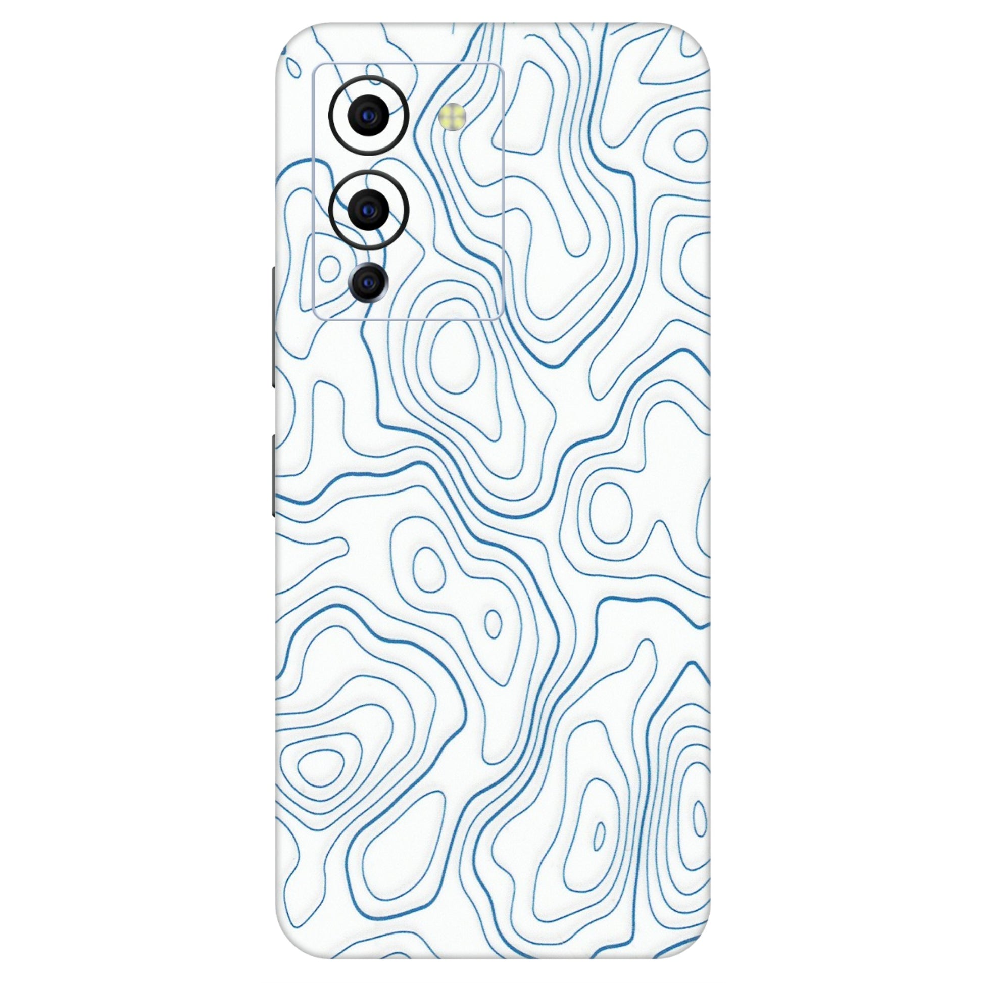 INFINIX Phone Skins (All Models) - Blue And White Swirls - Matte Finish (M-139) Infinix Note 12 G96