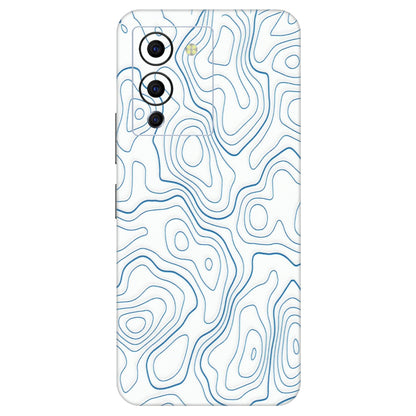 INFINIX Phone Skins (All Models) - Blue And White Swirls - Matte Finish (M-139) Infinix Note 12 G96