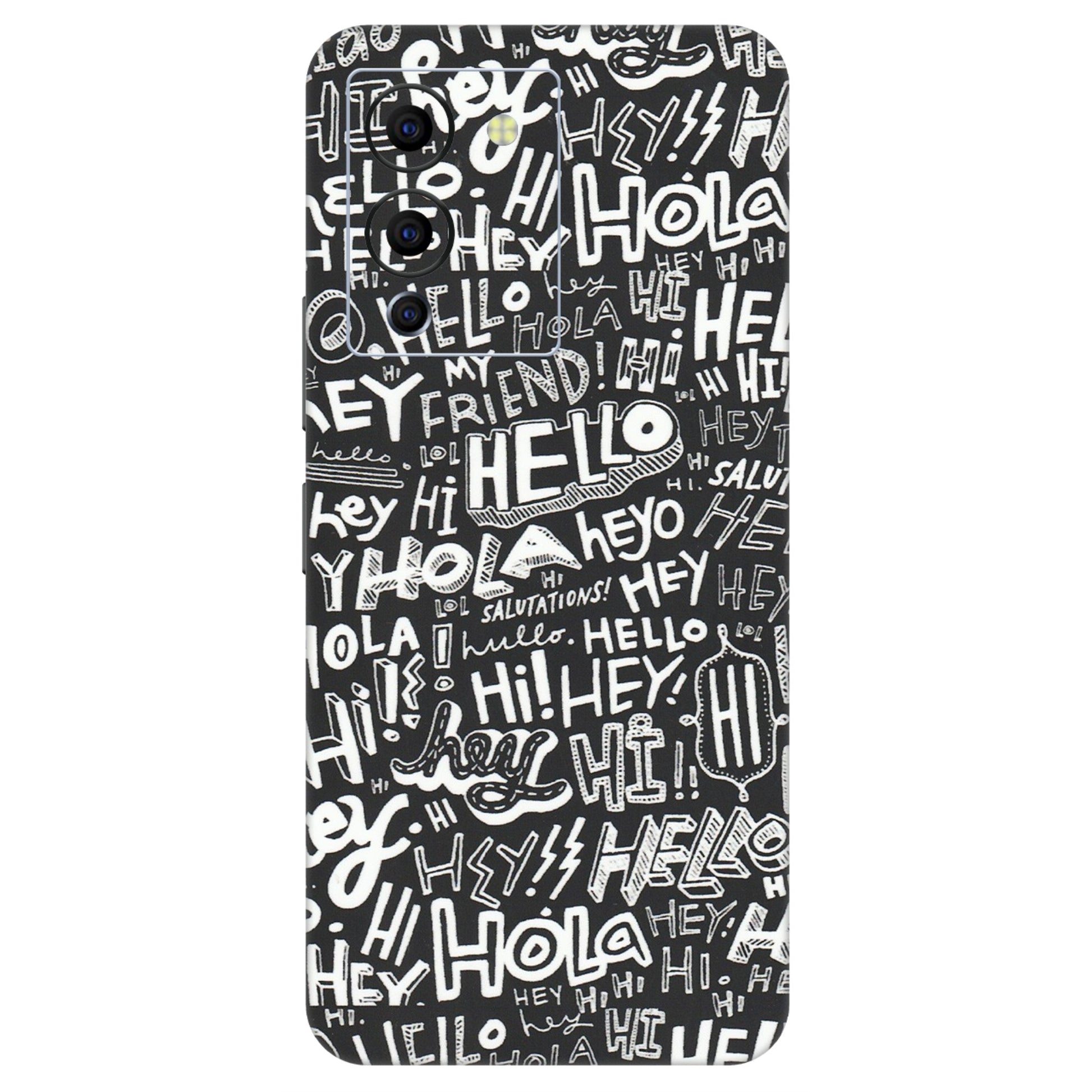 INFINIX Phone Skins (All Models) - Hi Hello Doodles - Matte Finish (M-25) Infinix Note 12 G96