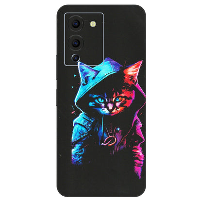INFINIX Phone Skins (All Models) - Cyberpunk Cat - Matte Finish (M-45) Infinix Note 12 G96