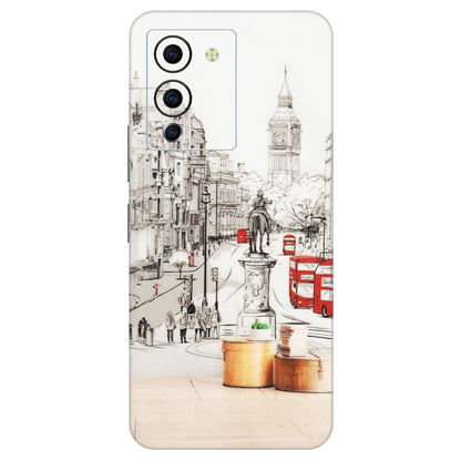 INFINIX Phone Skins (All Models) - London Street - Transparent Finish (T-02) Infinix Note 12 G96
