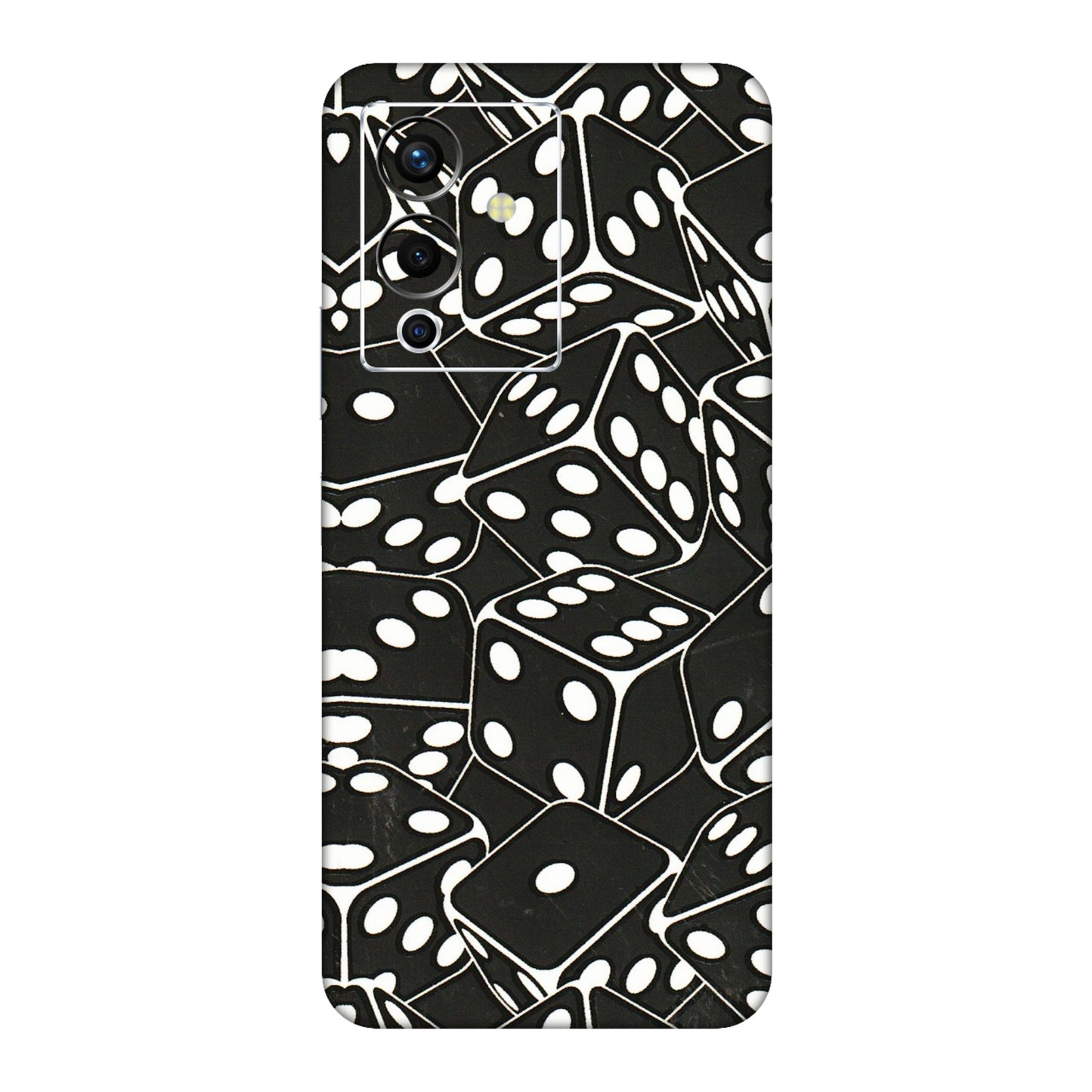 INFINIX Phone Skins (All Models) - Big Black Dices - 3D Embossed Finish (L-106) Infinix Note 12 Pro (5G)