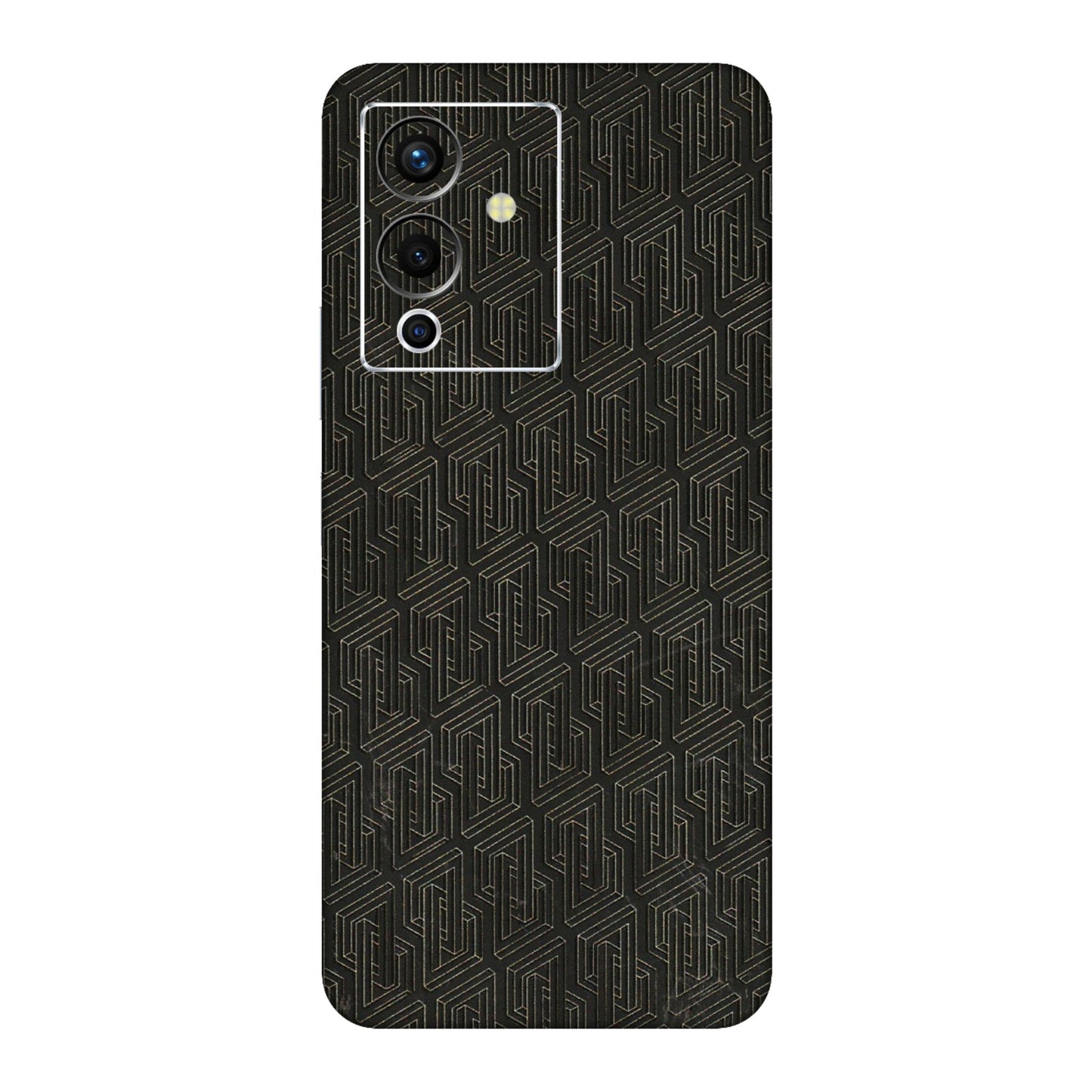 INFINIX Phone Skins (All Models) - Black Abstract Pattern - 3D Embossed Finish (L-117) Infinix Note 12 Pro (5G)