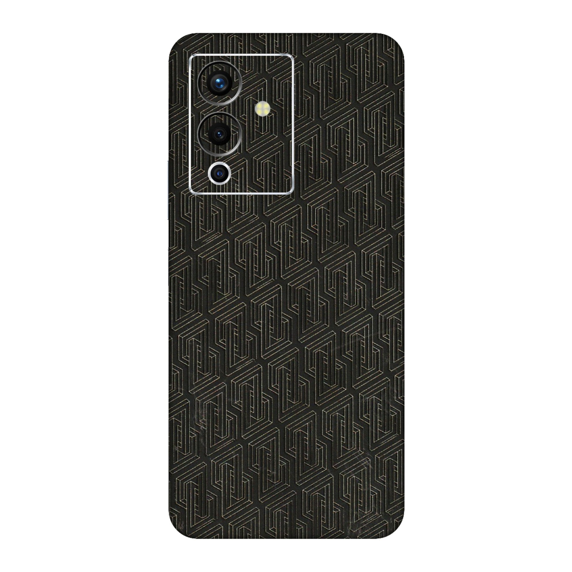 INFINIX Phone Skins (All Models) - Black Abstract Pattern - 3D Embossed Finish (L-117) Infinix Note 12 Pro (5G)