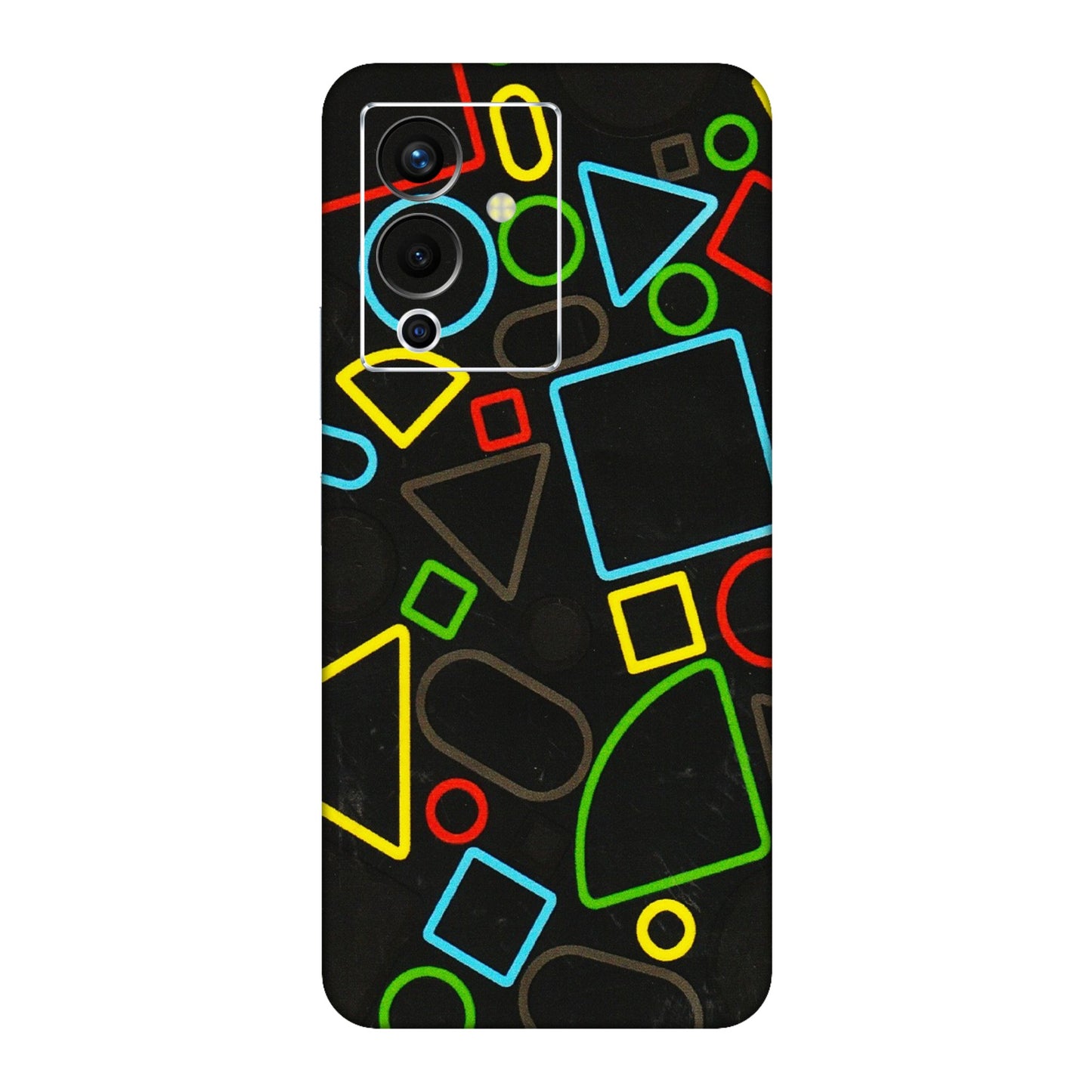 INFINIX Phone Skins (All Models) - Black Shapes - 3D Embossed Finish (L-131) Infinix Note 12 Pro (5G)