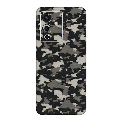 INFINIX Phone Skins (All Models) - Black/Grey Camoflaunge - 3D Embossed Finish (L-142) Infinix Note 12 Pro (5G)